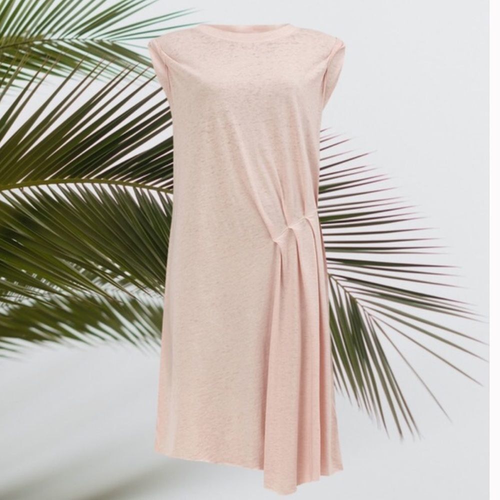 All Saints Blush Pink Sleeveless Duma Dress Extra Small NWT